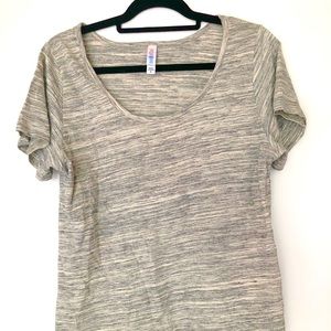 Lularoe Heathered Gray Classic Tee XL X Large
